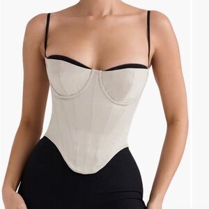 House of CB Luette Satin Corset *seen on Love Island*